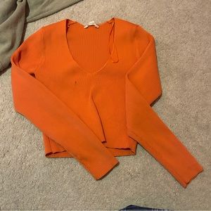 orange long sleeve